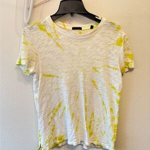 ATM-Women's Slub Jersey Schoolboy Tie Dye Crew Neck Tee